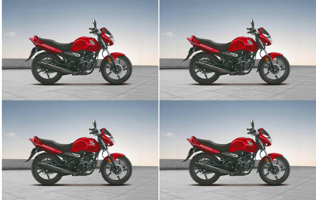 Red Honda motorcycle